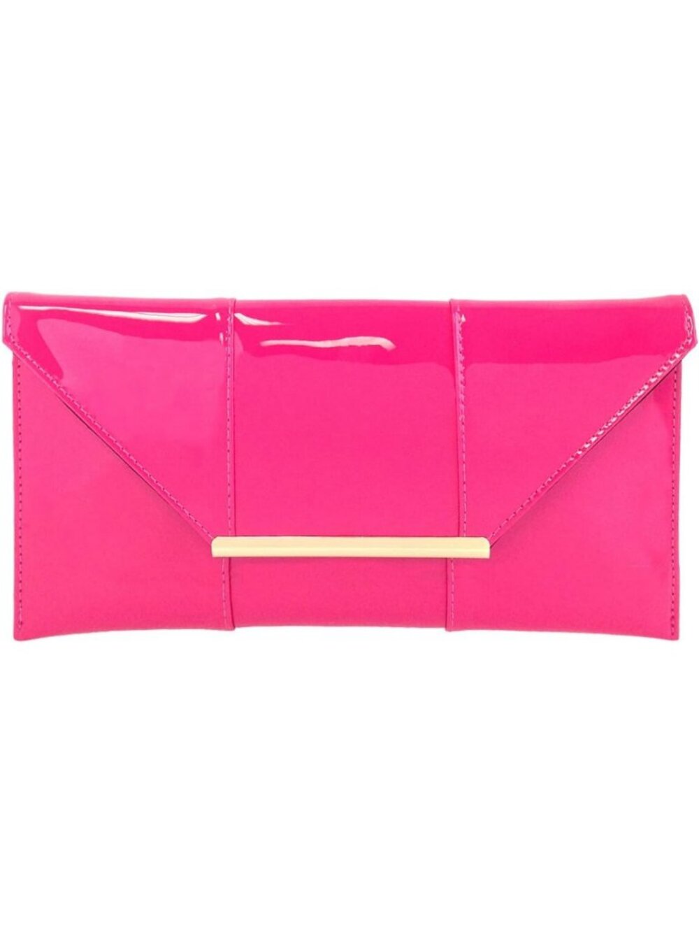 Chic Faux Patent Leather Envelope Candy Clutch - Stylish Evening Bag for Parties